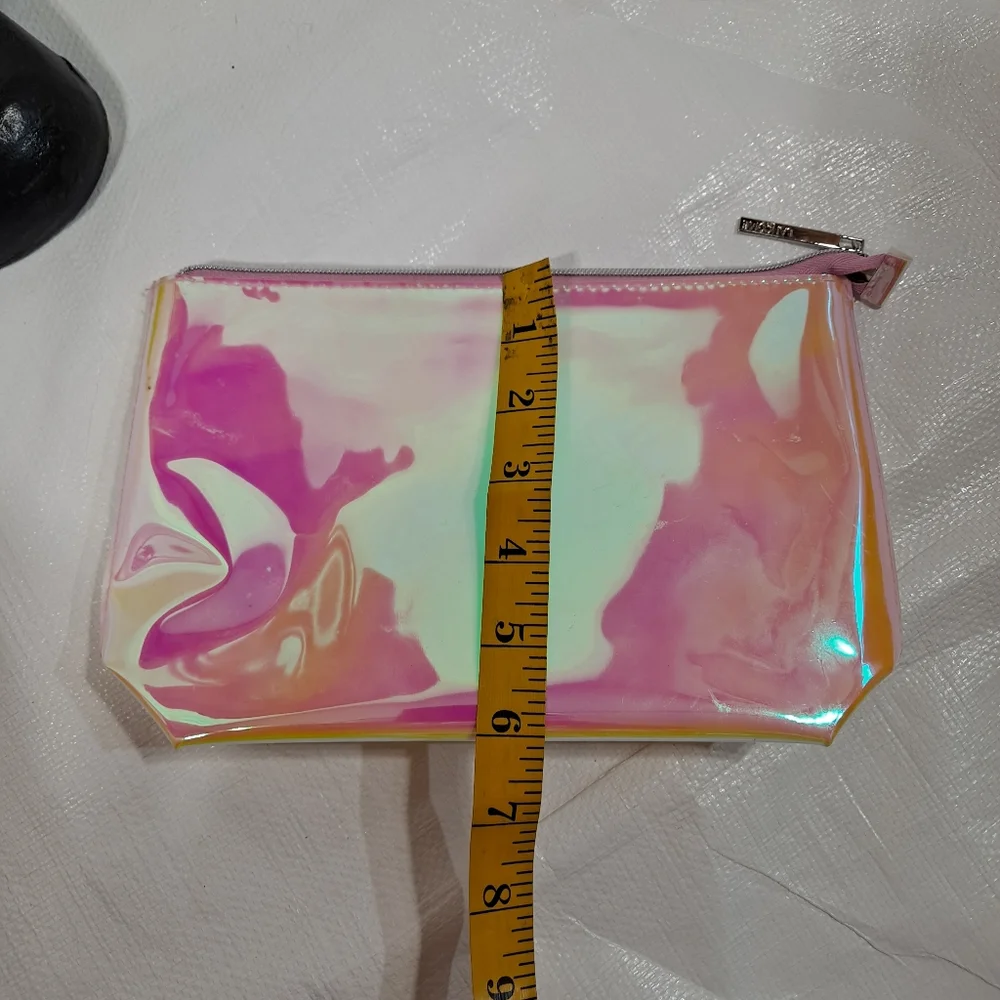 Lancome Pink Iridescent Vinyl Make-Up Bag